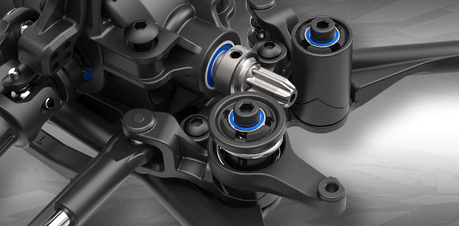 Optimum-Geometry Steering with Integrated Servo Saver Optimum-Geometry Steering with Integrated Servo Saver