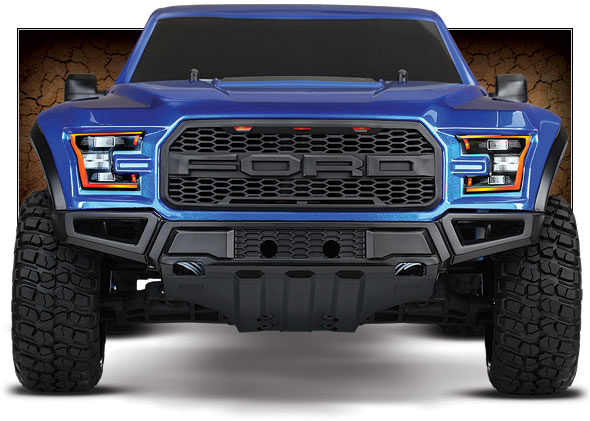 Ford F-150 Raptor (#58094-1) Frontansicht aus der Nähe (Blau)