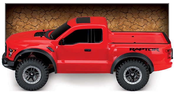 Ford F-150 Raptor (#58094-1) Seitenansicht (Rot)