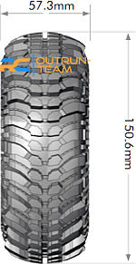 Ardent Louise RC LR-T3237VBC Cr-Ardent 1-10 Raupenreifen Super Morbida 2,2 " 12mm 6 