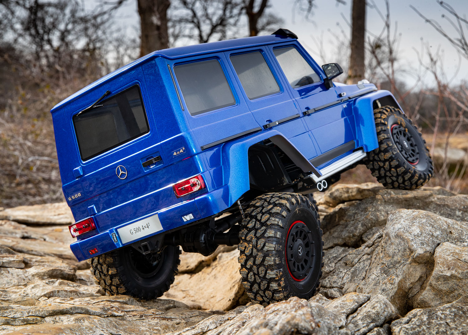 Blue G 500 beim Felsklettern