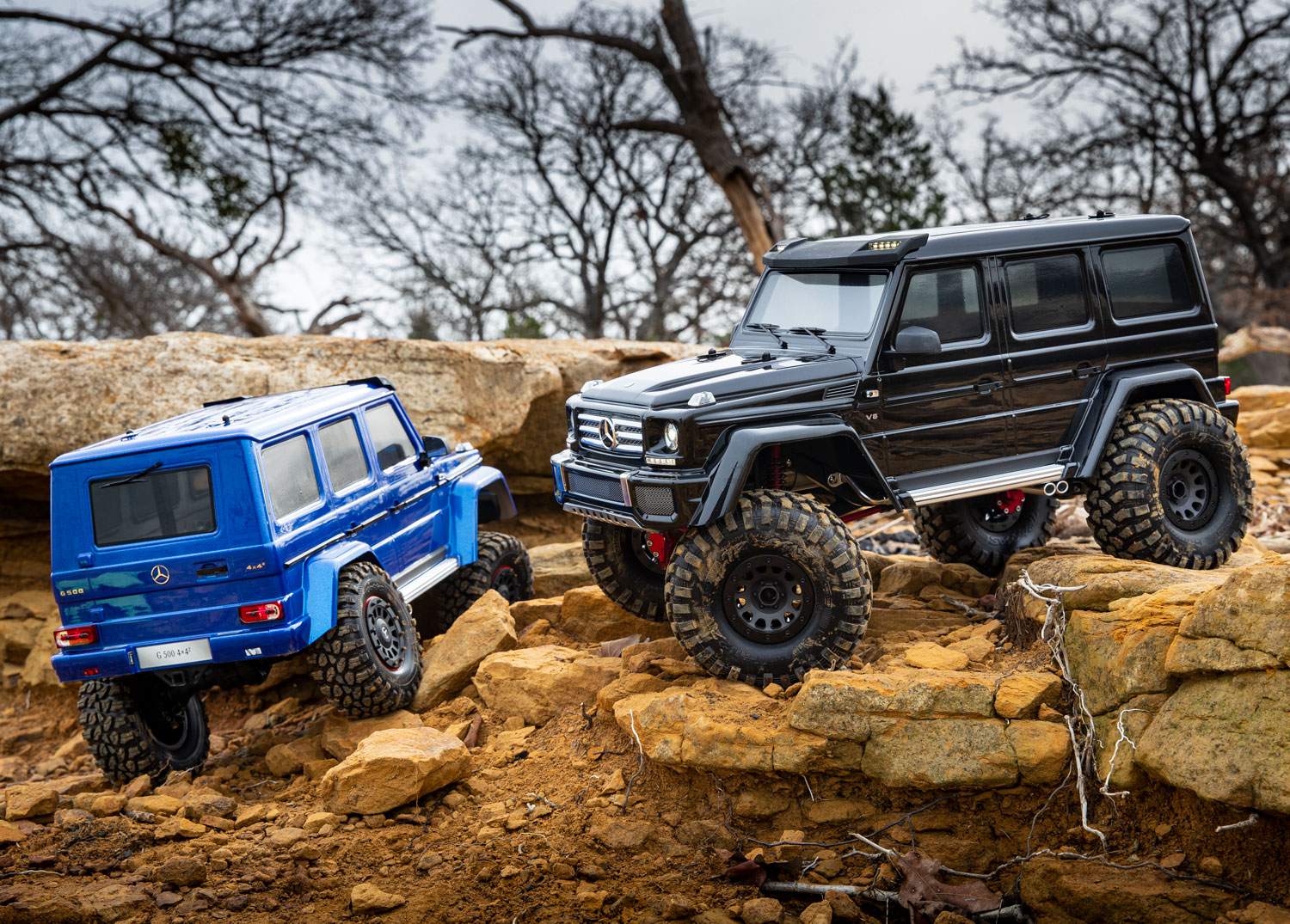 Blaue und schwarze modifizierte TRX-4 G 500s