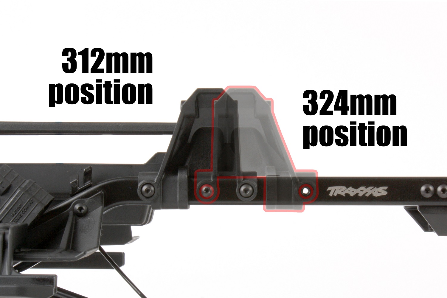 Position der Stoßdämpfer hinten