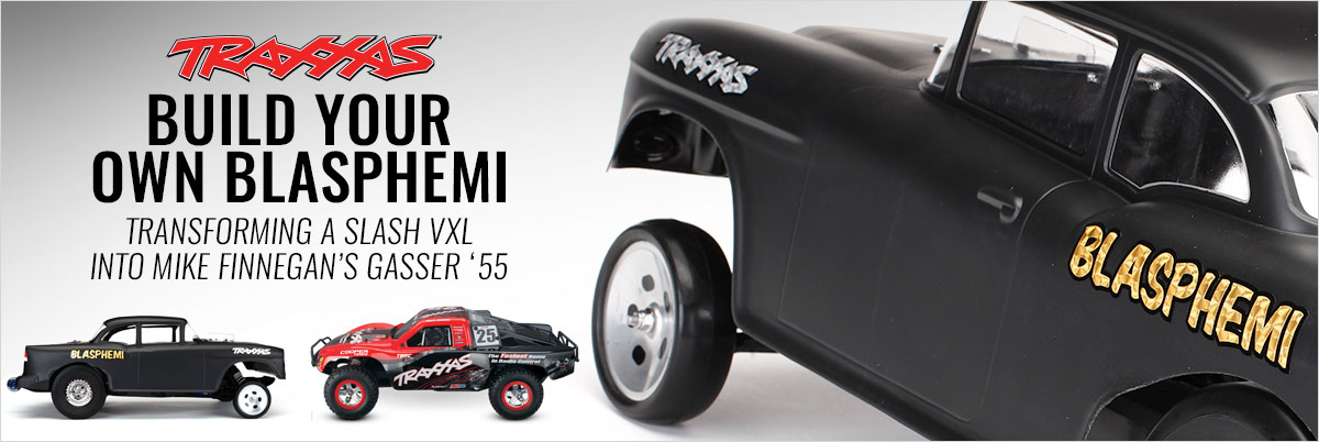 Wie man einen Traxxas Slash VXL in einen Mike Finnegan Custom Gasser verwandelt