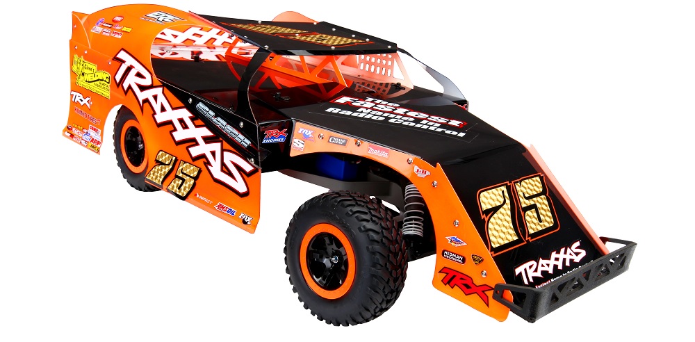 Orange Slash Dirt Oval Racer