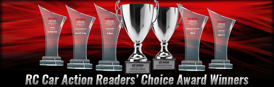 Dieses Jahr nimmt Traxxas fünf Readers Choice Awards und die begehrten Editors Choice Awards für den Truck of the Year und die Innovation of the Year mit nach Hause. - Traxxas News Dieses Jahr nimmt Traxxas fünf Readers Choice Awards und die begehrten Editors Choice Awards für den Truck of the Year und die Innovation of the Year mit nach Hause.