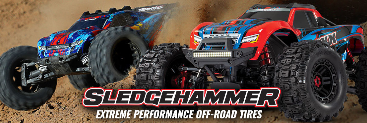 Sledgehammer-Reifen für extreme Traktion bei Rustler 4x4, Stampede 4x4 und Maxx - Traxxas News Sledgehammer-Reifen für extreme Traktion bei Rustler 4x4, Stampede 4x4 und Maxx