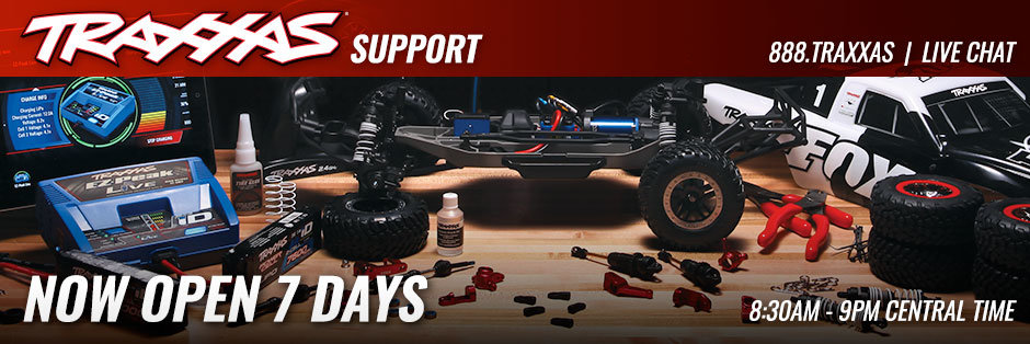 Erhalten Sie Experten-Support unter 888.TRAXXAS und Live-Chat auf Traxxas.com - Traxxas News Erhalten Sie Experten-Support unter 888.TRAXXAS und Live-Chat auf Traxxas.com