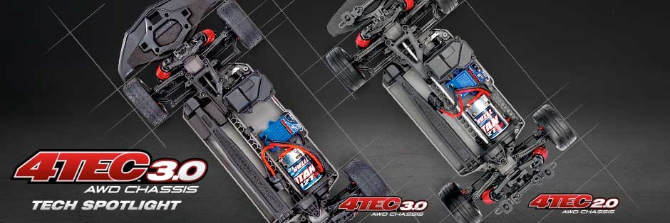 Sehen Sie, wie das größere Chassis des neuen 4-Tec 3.0 die Stabilität und das Handling verbessert - Traxxas News Sehen Sie, wie das größere Chassis des neuen 4-Tec 3.0 die Stabilität und das Handling verbessert