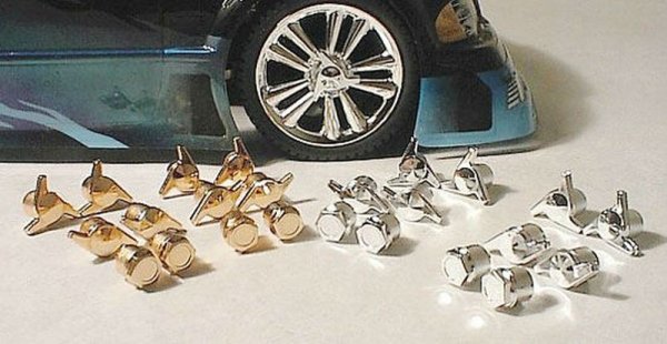 Gold Wheel Nuts & KOs-Sedans