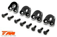 Option Part - E5 - Aluminum Pivot Ball Mount - Black (4 pcs)