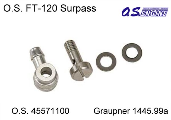 O.S. 45571100 Universal Nipple Set FT-120 Nippel Set Graupner 1445.99a