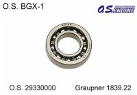 O.S. 29330000 Rear Bearing BGX-1(3500) Hinters Kugellager...