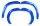 TMTFLMXWDB SLVR TMR Fender Flares blau (inkl. Schrauben)