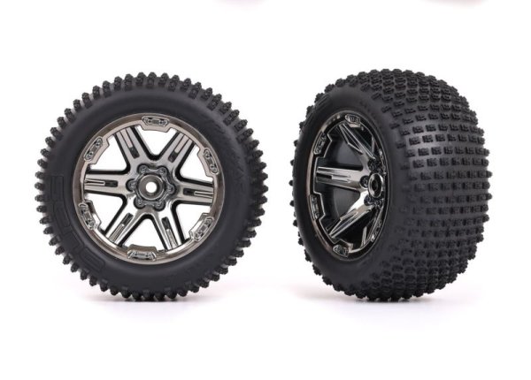 Alias Reifen auf RXT 2.8 Felgen schwarz-chrom hinten (2)