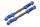 GPMSLE054SB Aluminium & Edelstahl Spurstange oben vorne blau