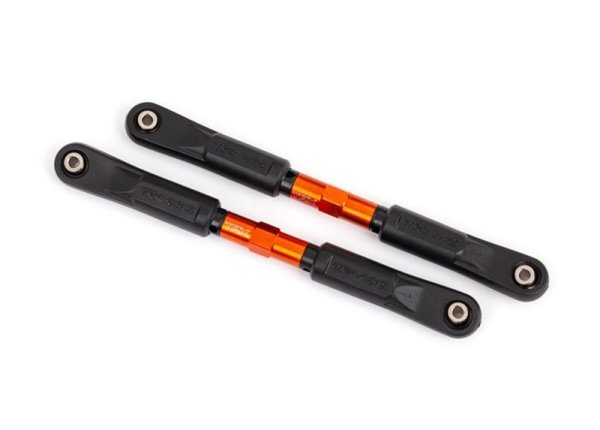 Sturz-Spurstange 7075-T6 Alu orange 117mm vorne (2)