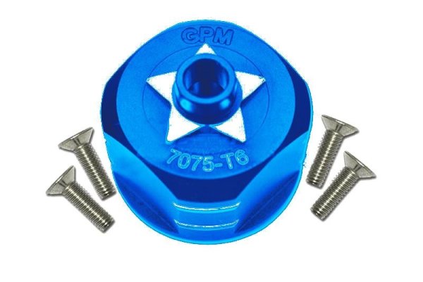 Aluminium 7075-T6 Diff-Gehäuse v/h blau