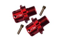 Aluminium Hex-Adapter 13mm rot