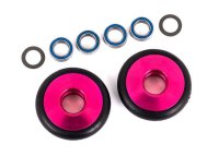 Komplettrad Wheelie bar 6061-T6 Aluminium pink (2)