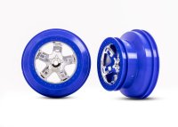 Felge SCT Chrom Beadlock-Style blau 3.0/2.2 (2) 4WD v/h...