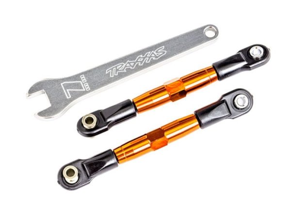 Sturz-Spurstange 7075-T6 Alu orange 67mm vorne l/r