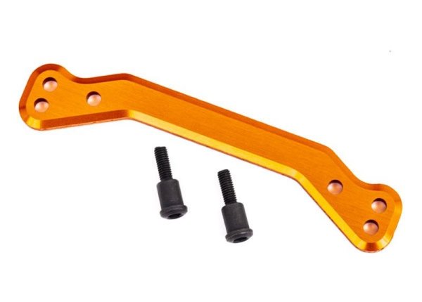 Lenkplatte 6061-T6 Aluminium orange mit Schrauben