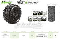 X-ROWDY Sport-Reifen   Felge schwarz (2) *J* 24mm TRAXXAS X-MAXX / LOUISE MFT