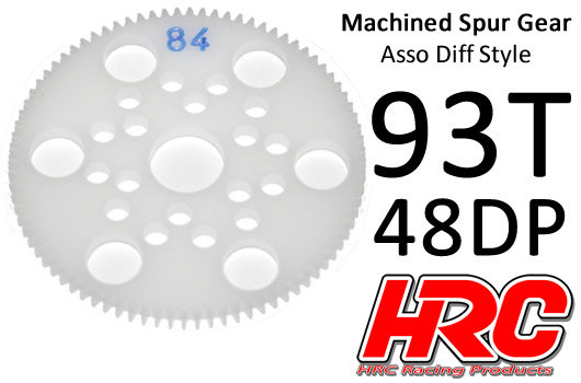 Hauptzahnrad - 48DP - Low Friction Gefräst Delrin - Diff Style -  93Z