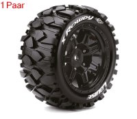 LR-T3351BM Louise RC - MFT - X-ROWDY - ARRMA Kraton 8S - Mounted - Sport - Black wheels - Hex 24mm - L-T3351BM