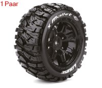 LR-T3350BM Louise RC - MFT - X-ROWDY - ARRMA Kraton 8S - Mounted - Sport - Black wheels - Hex 24mm - L-T3351BM