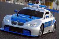 HRC8731U Lichtset - 1/10 TC/Drift - LED - JR Stecker - Polizei Dachleuchten V1 - 6 Blinkenmodus (Blau / Rot) 105x30x26mm