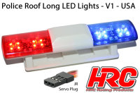 Lichtset - 1/10 TC/Drift - LED - JR Stecker - Polizei...