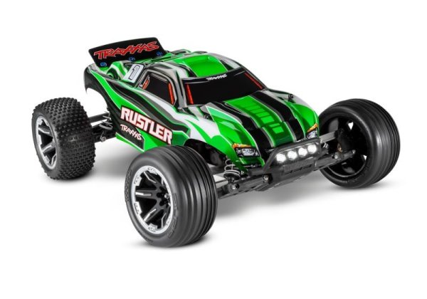 TRAXXAS Rustler grün 1/10 2WD Stadium-Truck Brushed RTR