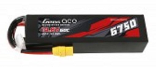 Gens ace 6750mAh 14.8V 60C 4S1P Lipo Battery Pack PC material case with XT90 plug
