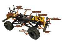 DF3118 DF-4J Crawler SCHWARZ 2-Gang-LED - 2023 Edition