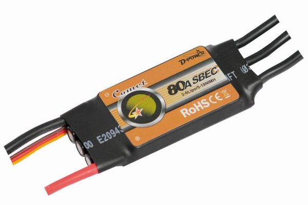 D-Power Comet 80A S-BEC Brushless Regler