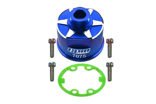 Aluminium Differential Gehäuse v/h blau