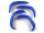 TMTXRTFLB SLVR TMR Fender Flares blau (inkl. Schrauben)