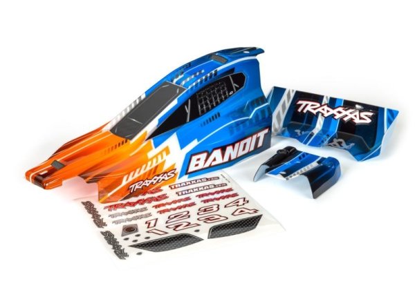 Karosserie Bandit orange/blau mit Aufkleber