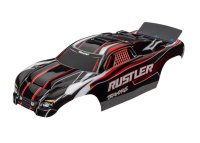 Karosserie Rustler rot/schwarz mit Aufkleber
