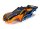 TRX6734T Karosserie Rustler 4x4 orange/blau mit Aufkleber