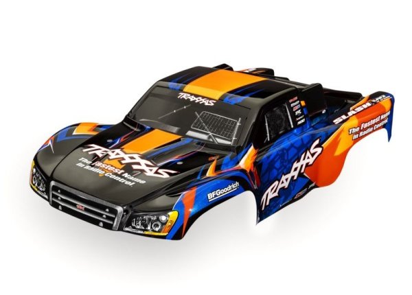 Karosserie Slash 2WD VXL orange/blau mit Aufkleber