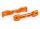 TRX9629T Querlenker-Halter 7075-T6 Aluminium orange vorne