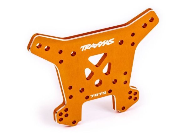 Dämpferbrücke 7075-T6 Aluminium orange hinten