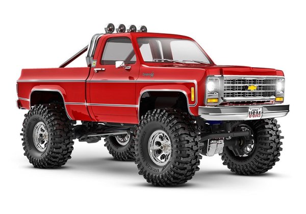 TRAXXAS TRX-4M 79 CHEVY K10 4X4 LIFTED FD ROT 1/18 CRAWLER RTR BRUSHED, MIT AKKU UND USB LADEGERÄT