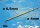 OT-sw440400M4 Leichtlauf Schiffswelle 440mm, M4  mit Stevenrohr 400mm ø6,5mm