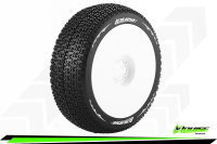 LR-T3100SW Louise RC - B-MAGLEV - 1-8 Buggy --Inhalt: 2 Reifen-- Fertig Verklebt - Soft - Dish Felgen Weiss - Hex 17mm - L-T3100SW