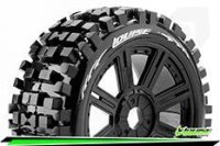 LR-T324SB Louise RC - B-ULLDOZE - 1-8 Buggy --Inhalt: 2 Reifen-- Fertig Verklebt - Soft - Speichenfelgen Schwarz - Hex 17mm - L-T324SB