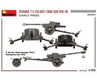 550035394 1:35 Dt. 7,5cm PaK 40 Frühe Produktion